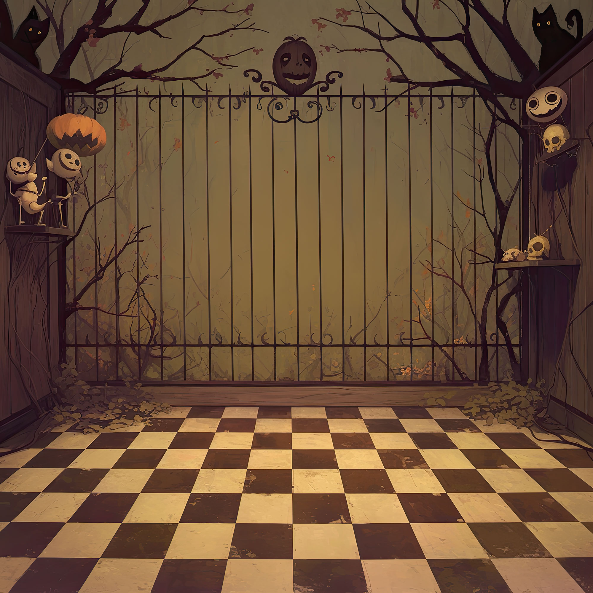 Preview for Halloween-gate-decoration-simple-backdrop-background-94e00