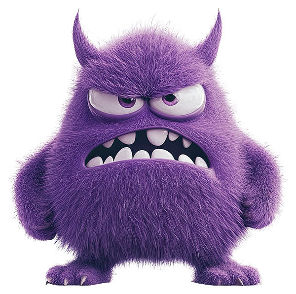 Preview for Angry-purple-monster-illustration-monsters-sticker-b469d