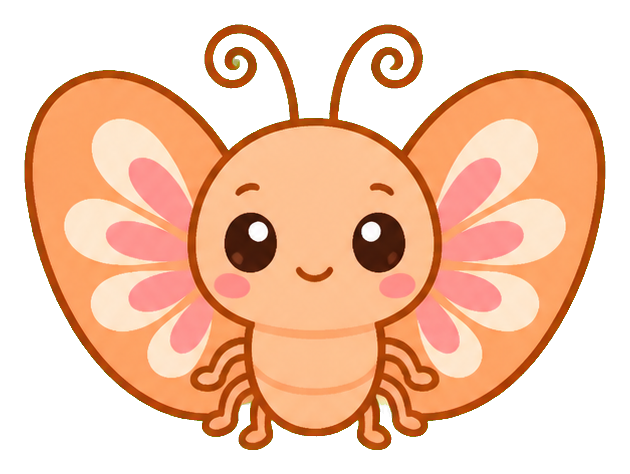 Preview for Apricot Petal Butterfly Sticker