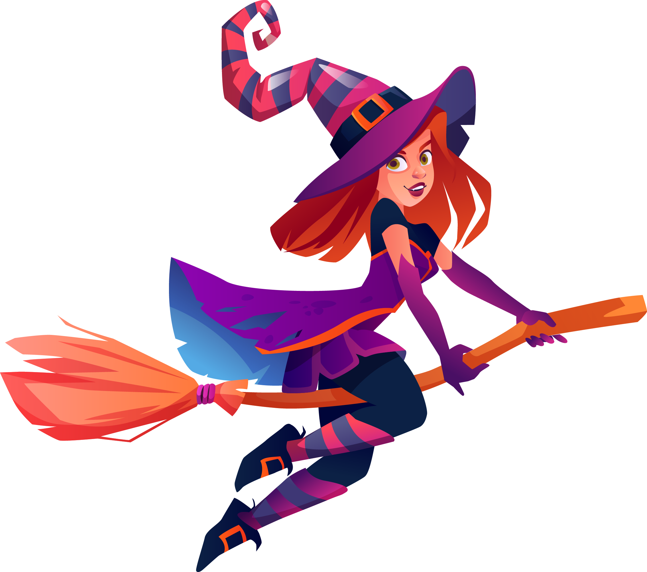 Preview for Flying-witch-illustration-witches-sticker-c8e03