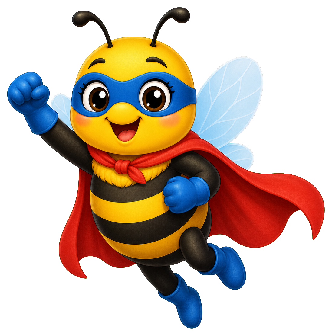 Preview for Bee Superhero Sticker For Fun Designs