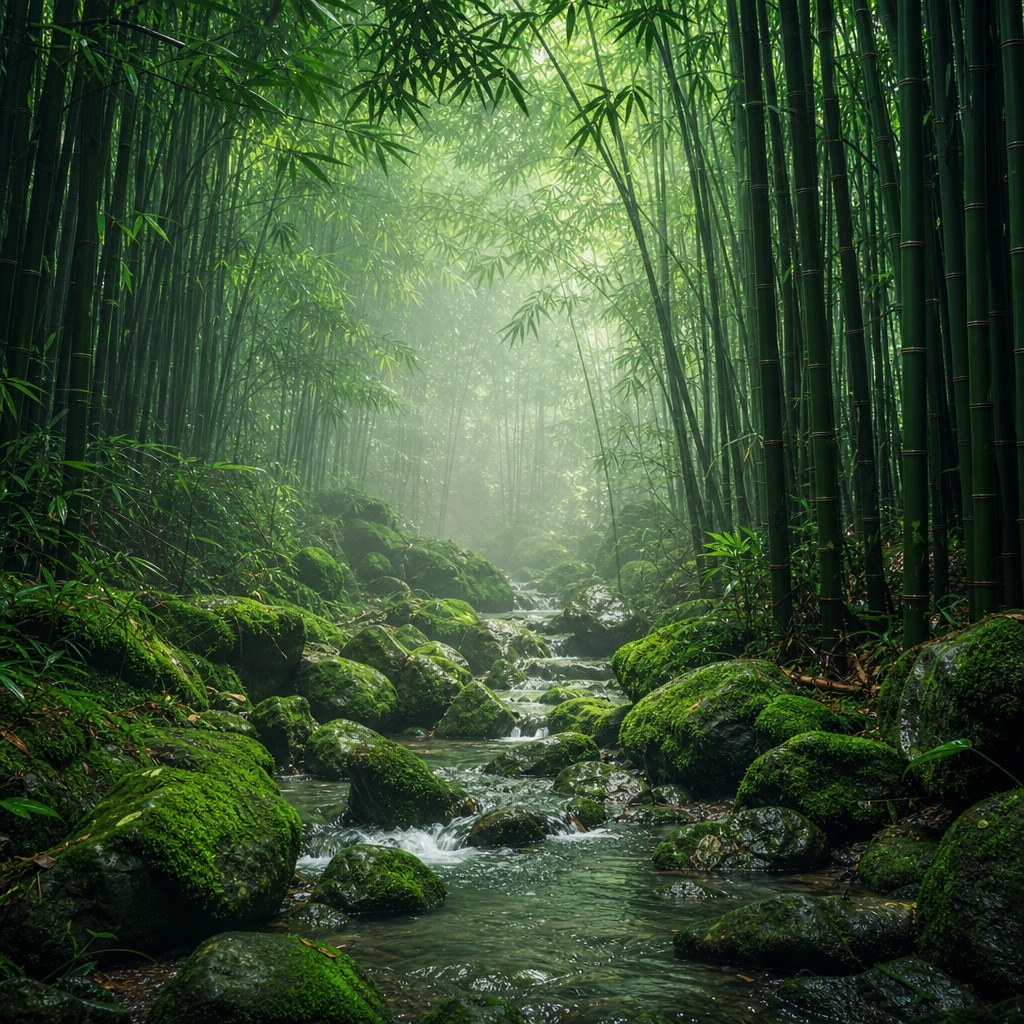 Preview for Bamboo Forest Mist Background