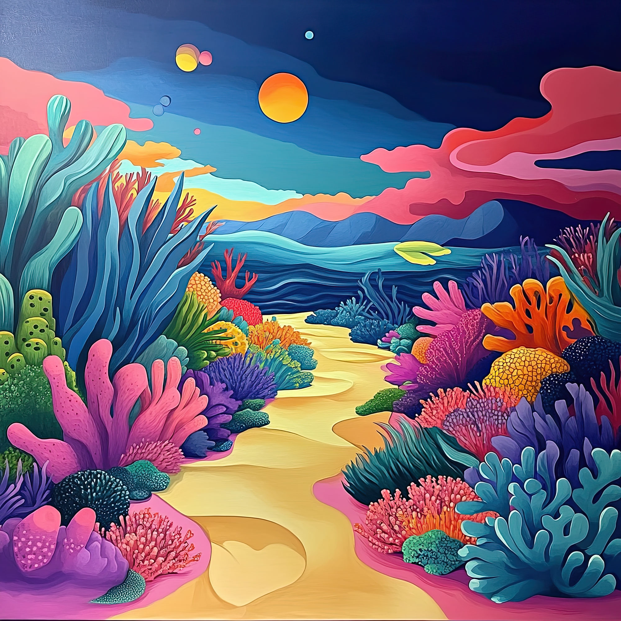 Preview for Vibrant-coral-reef-landscape-whimsical-backdrop-background-5e001