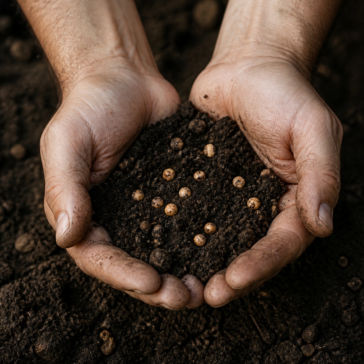 Preview for Hands Holding Seeds Background