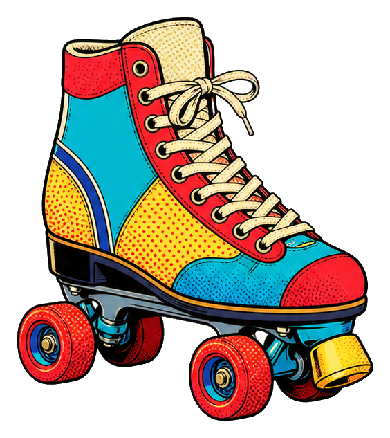 Preview for Pop Art Roller Skate Sticker