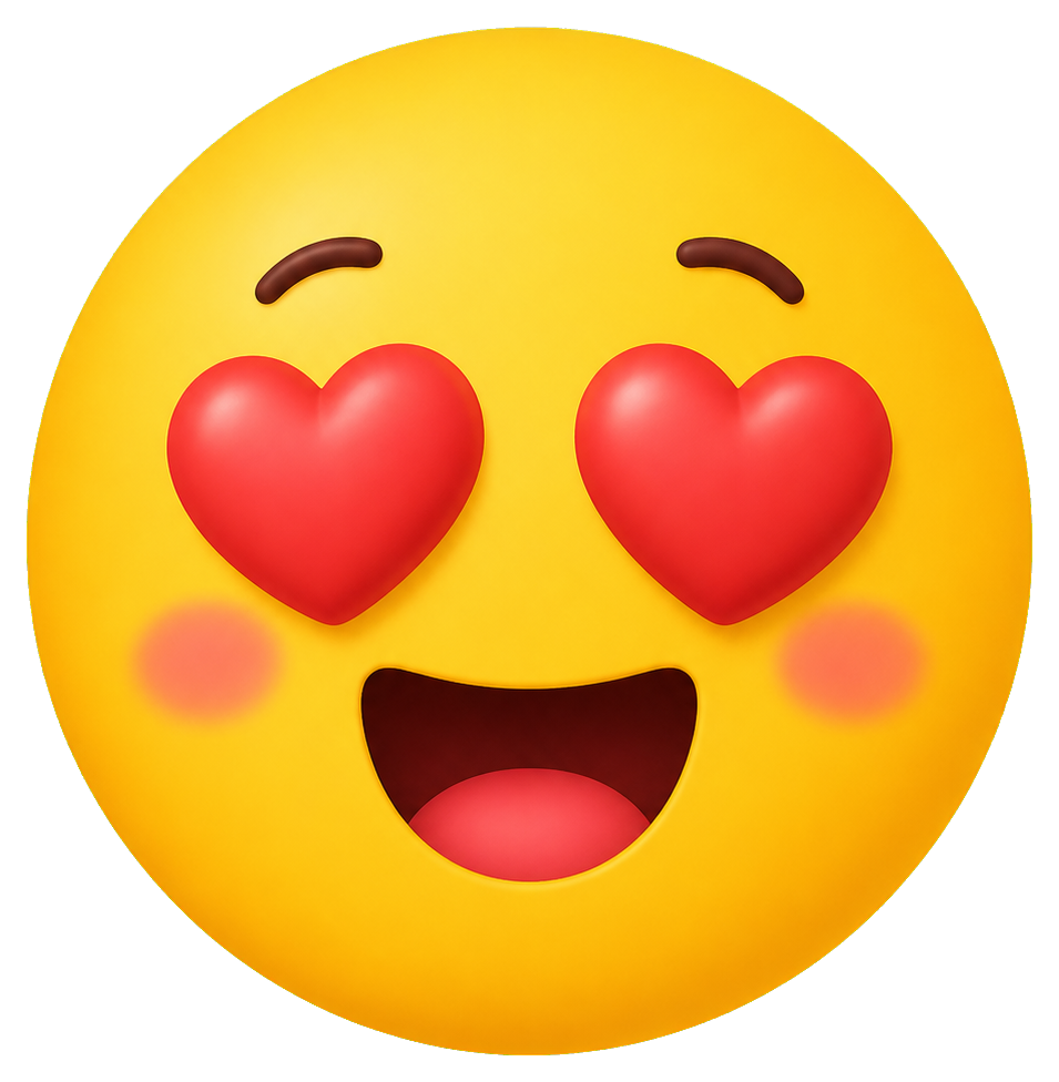 Preview for Heart Eyes Face Sticker