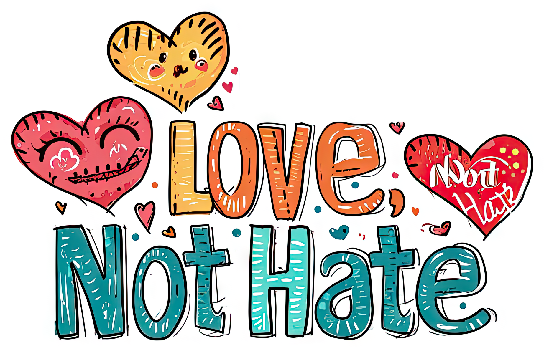 Preview for Love-not-hate-sticker-mlk-d5166