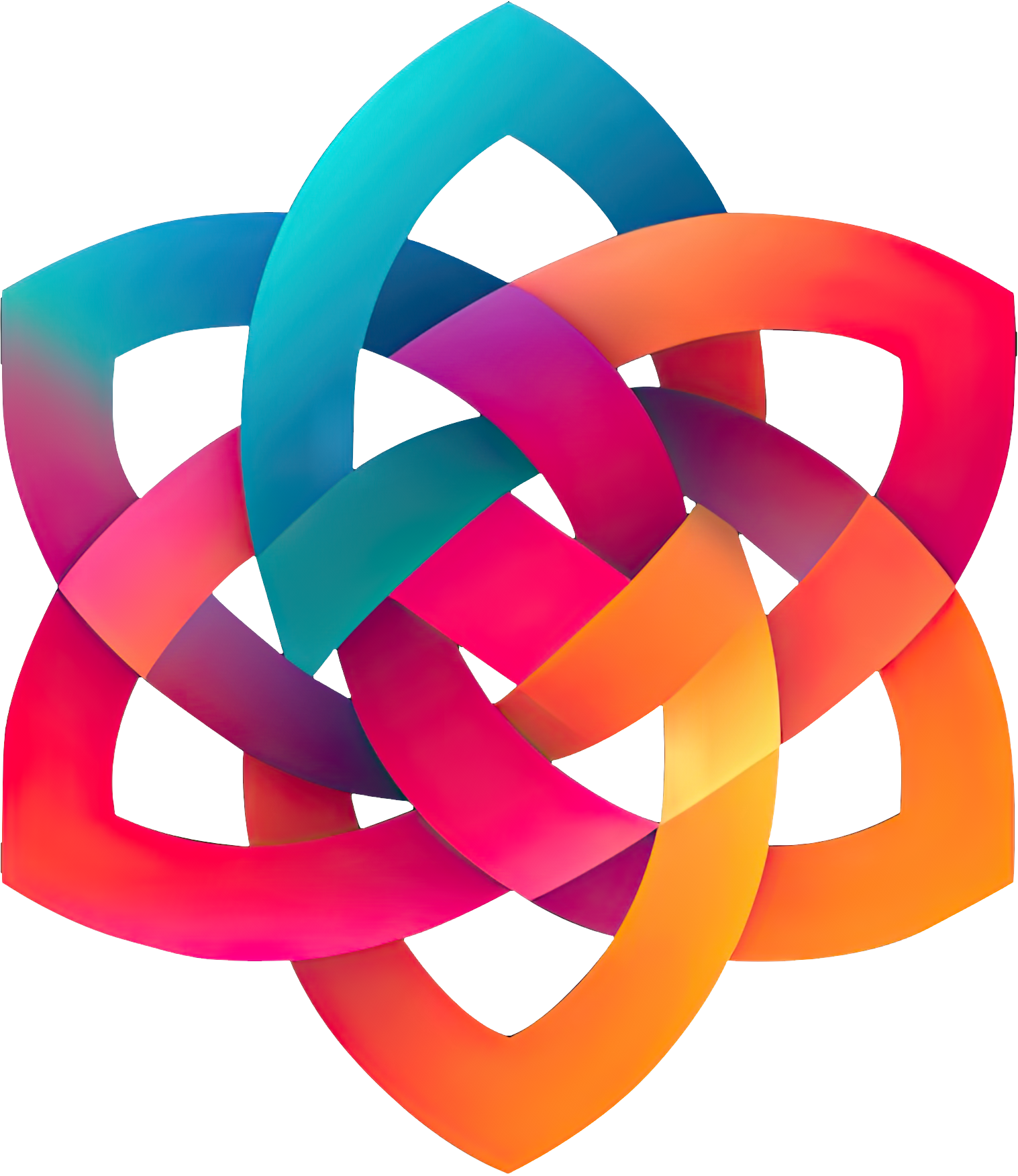 Preview for Interconnected-gradient-rings-logo-colorful-sticker-77d3d