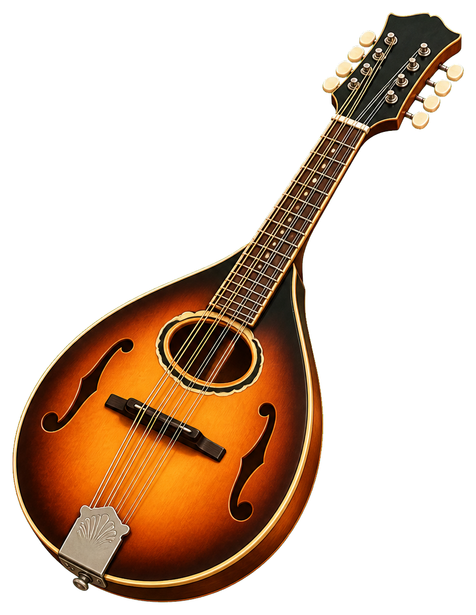 Preview for Mandolin Sticker Graphic For Music Designs