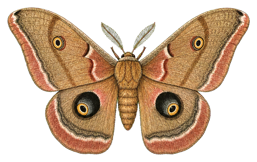 Preview for Polyphemus Moth Vintage Sticker