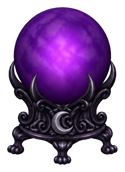 Preview for Opaque Purple Crystal Ball Sticker