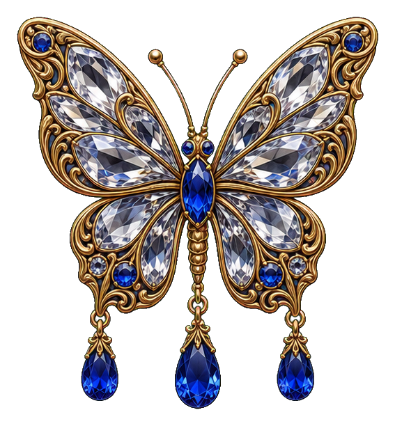 Preview for Chandelier Crystal Butterfly Sticker