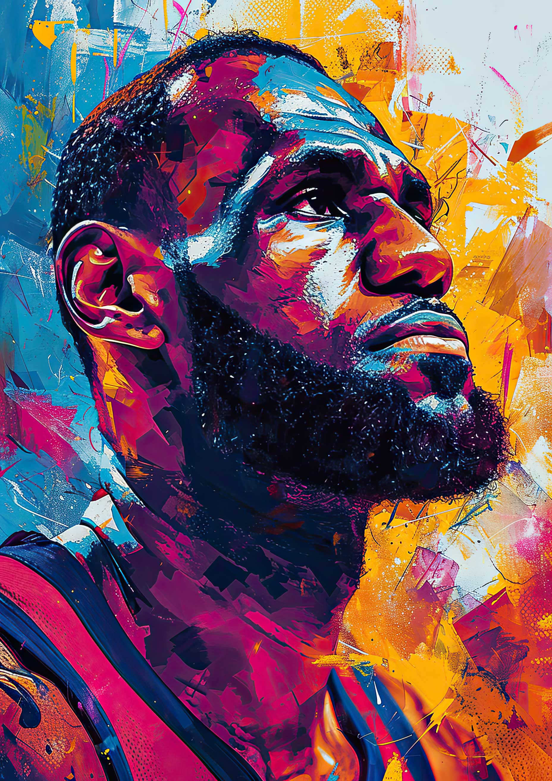 Preview for Lebron-james-abstract-art-celebrities-background-3b48b