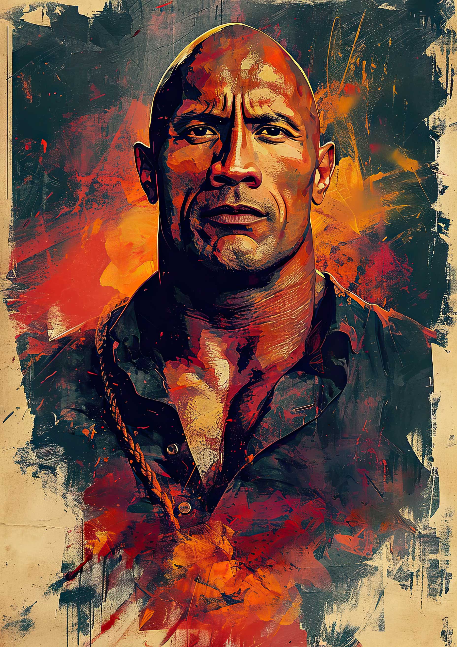 Preview for Dwayne-the-rock-johnson-portrait-art-celebrities-background-da5cb
