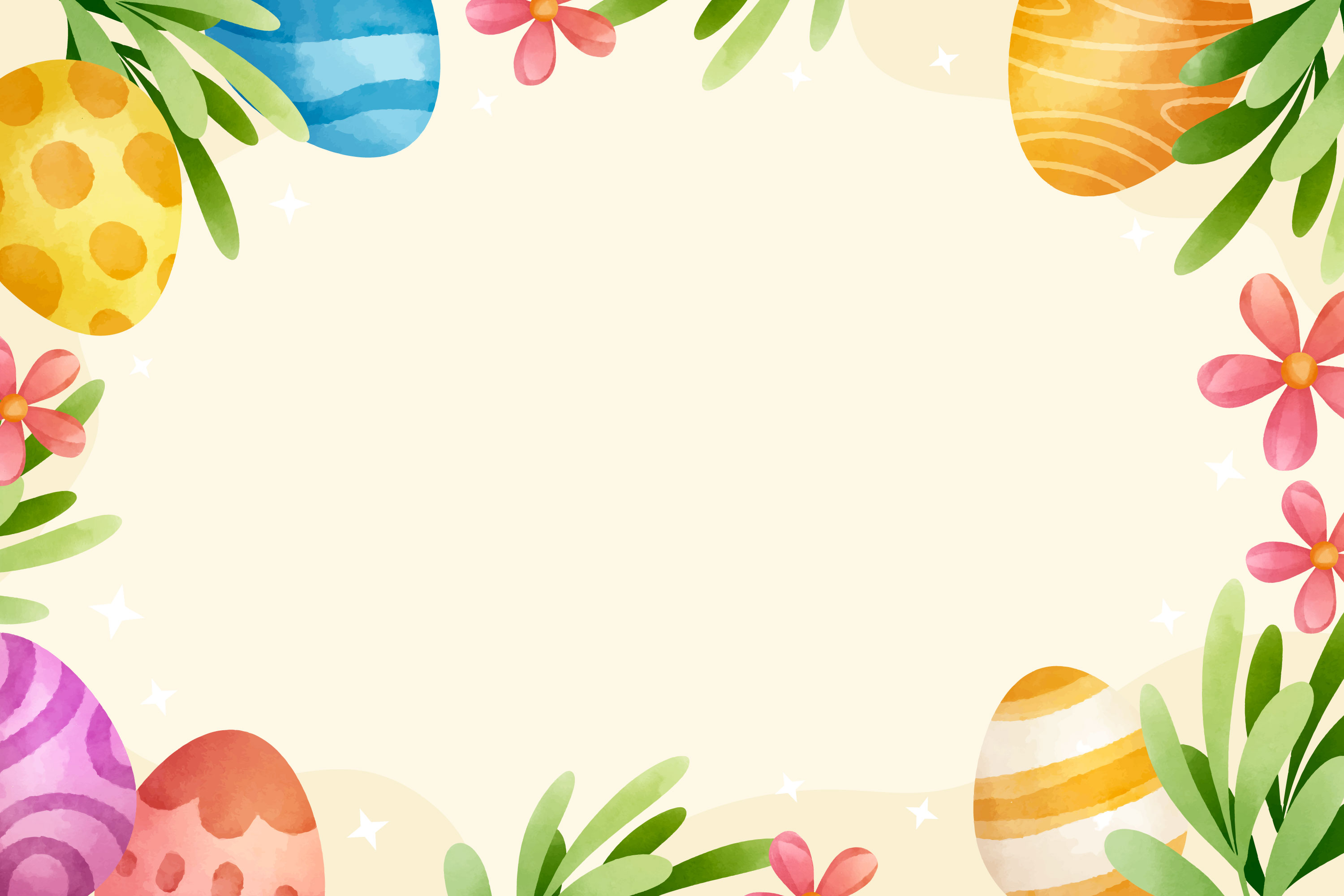 Preview for Easter-egg-frame-spring-decor-background-b75cb