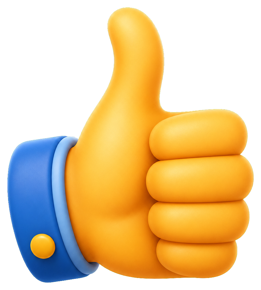 Preview for Thumbs Up Reaction Hand Sticker