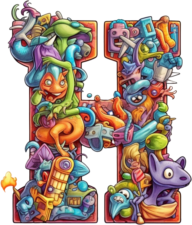 Preview for Fantasy-letter-e-illustration-silly-letters-sticker-0e664