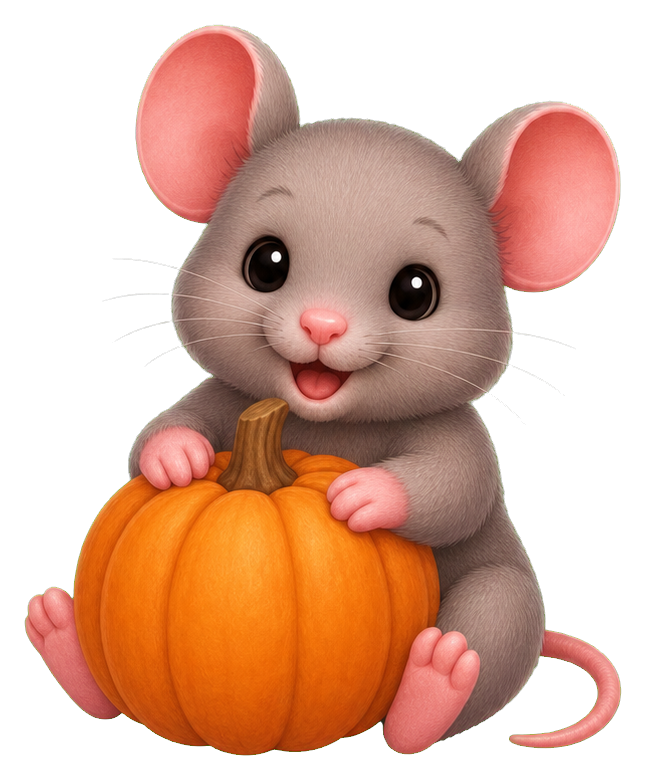 Preview for Mouse Pumpkin Sticker