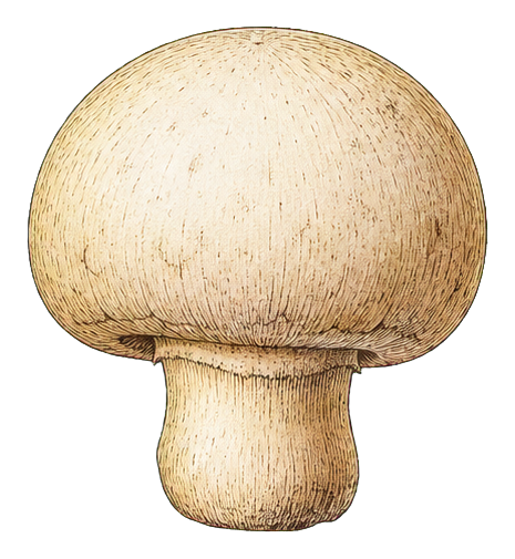 Preview for Button Mushroom Vintage Sticker