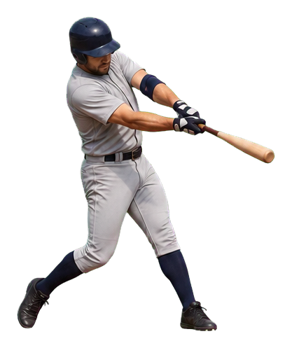 Preview for Realistic Batter Swing Baseball Sticker