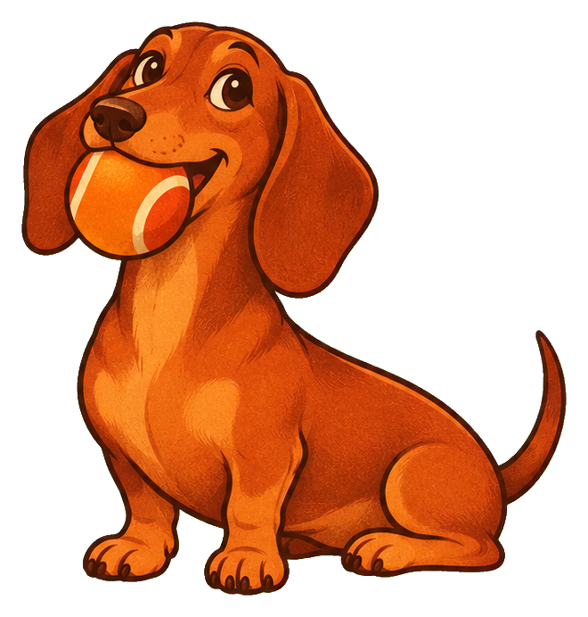 Preview for Groovy Dachshund Fetch Time