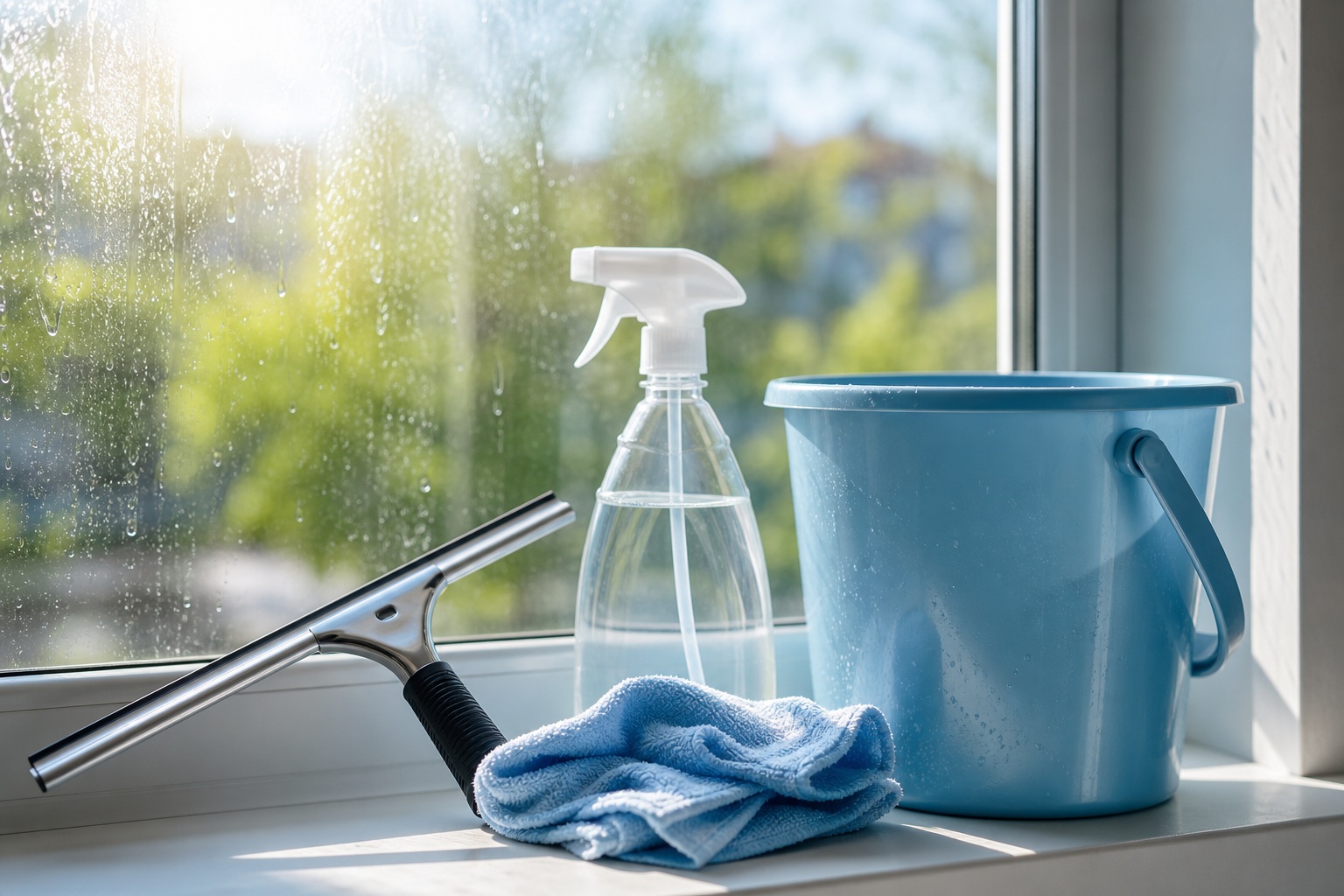 Preview for Window Cleaning Supplies Stock Background