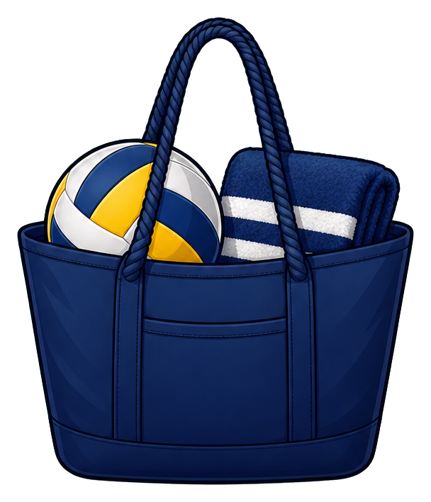 Preview for Beach Tote Volleyball Sticker