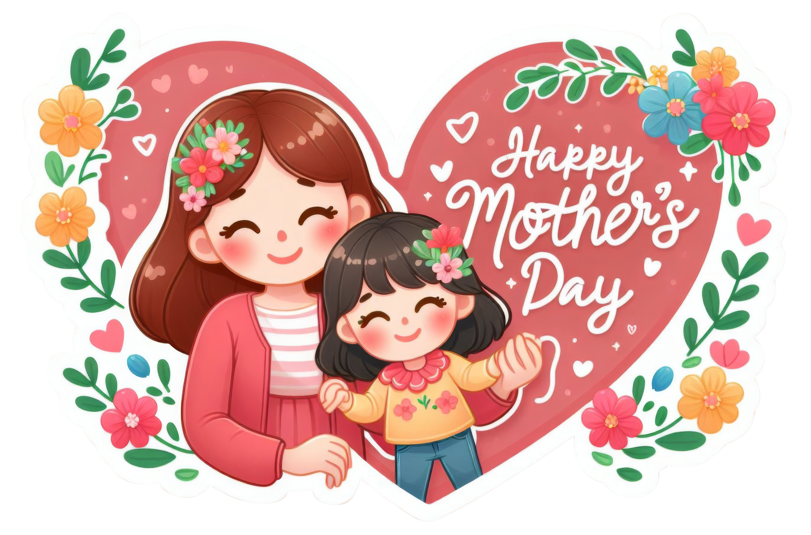 Preview for Mothers-day-cartoon-illustration-sticker-ee2fe