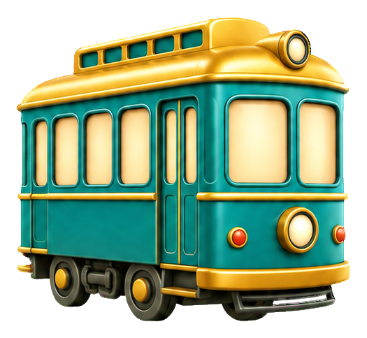 Preview for 3d Tiny Vehicles Tram Car