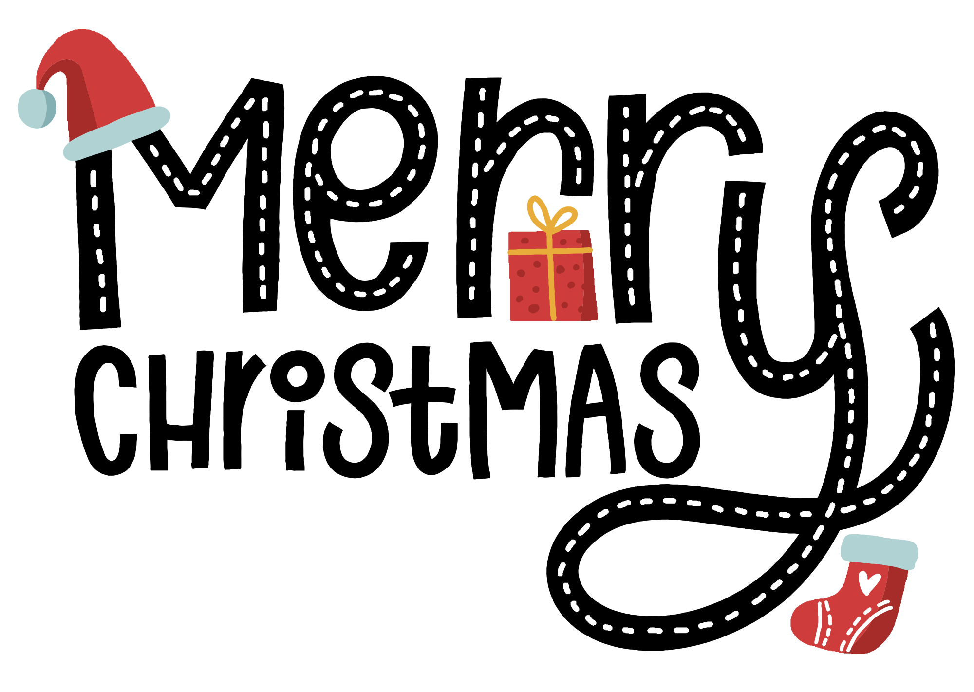 Preview for Merry-christmas-greeting-christmas-text-sticker-c5325