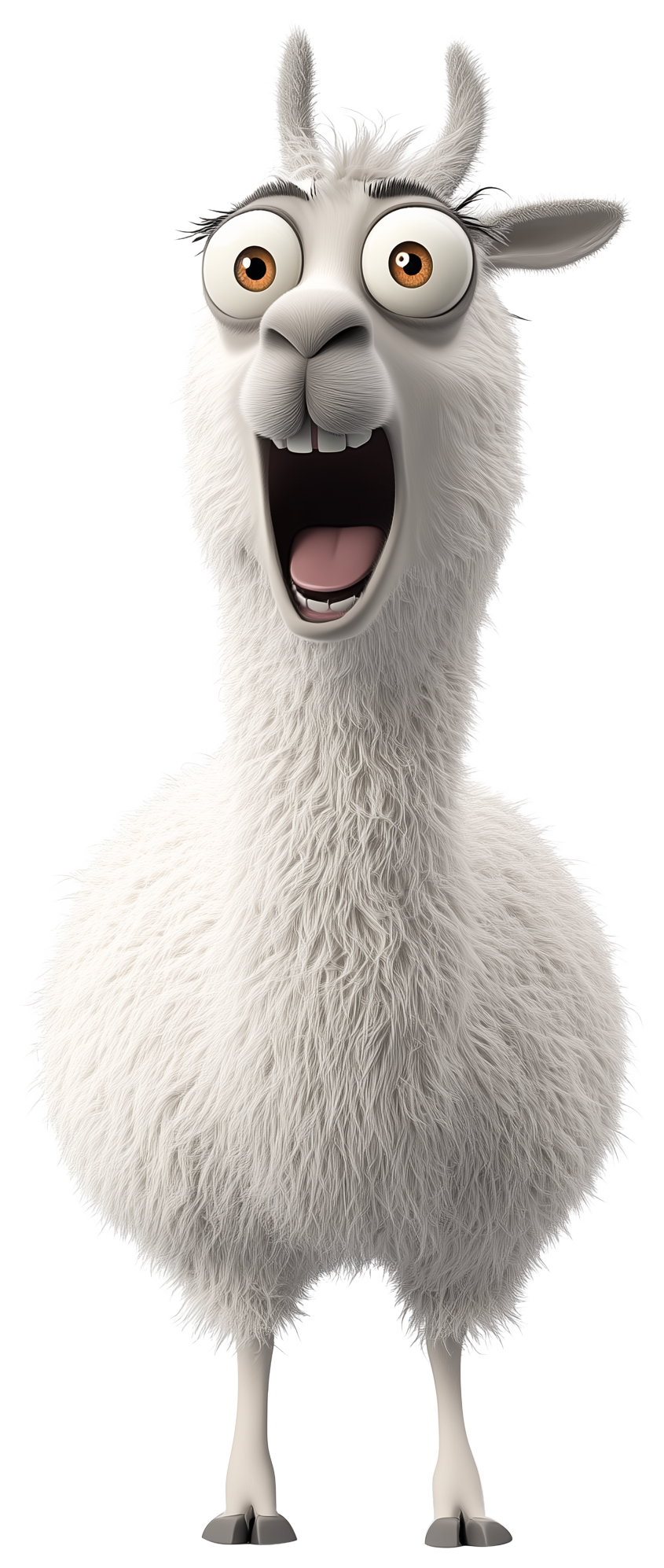 Preview for Llama Emoji Sticker For Fun Designs