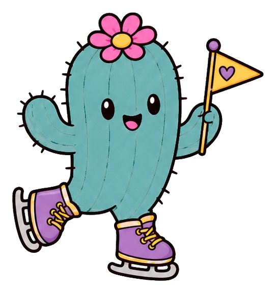 Preview for Cactus Ice Skates Sticker
