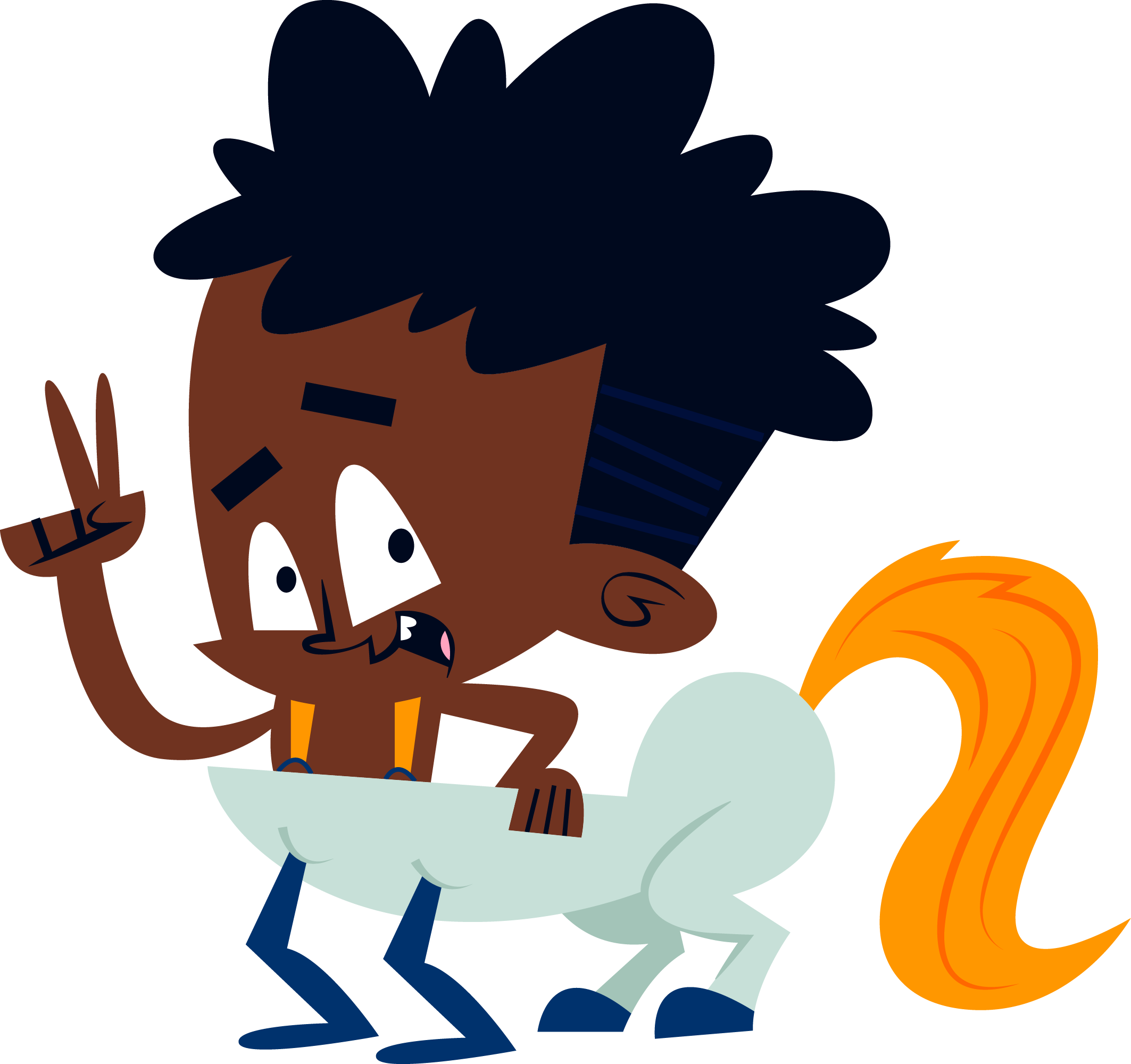 Preview for Cartoon-character-centaur-ride-halloween-costume-sticker-1e065