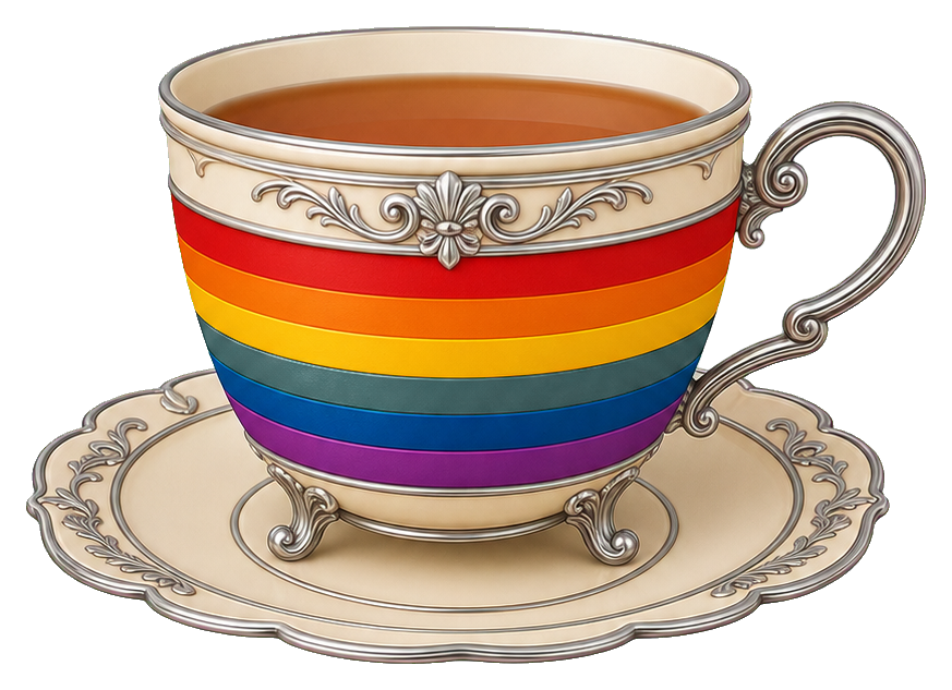 Preview for Rainbow Pride Teacup Sticker