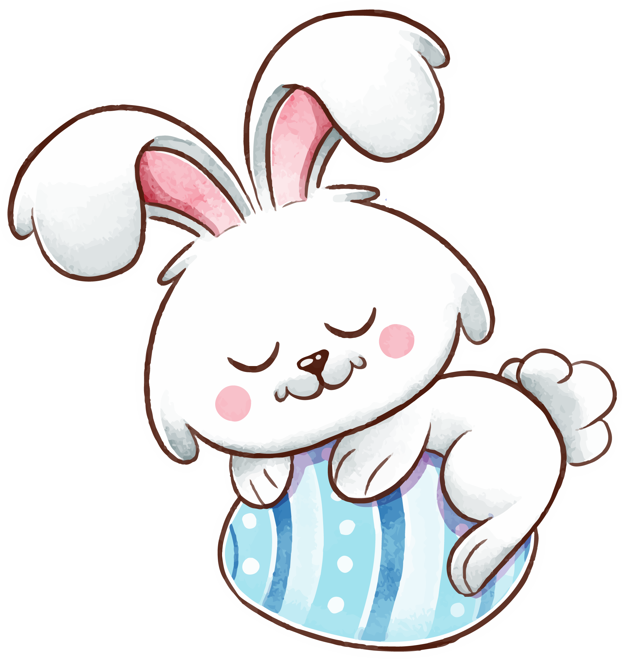 Preview for Easter-bunny-illustration-sticker-f76a2