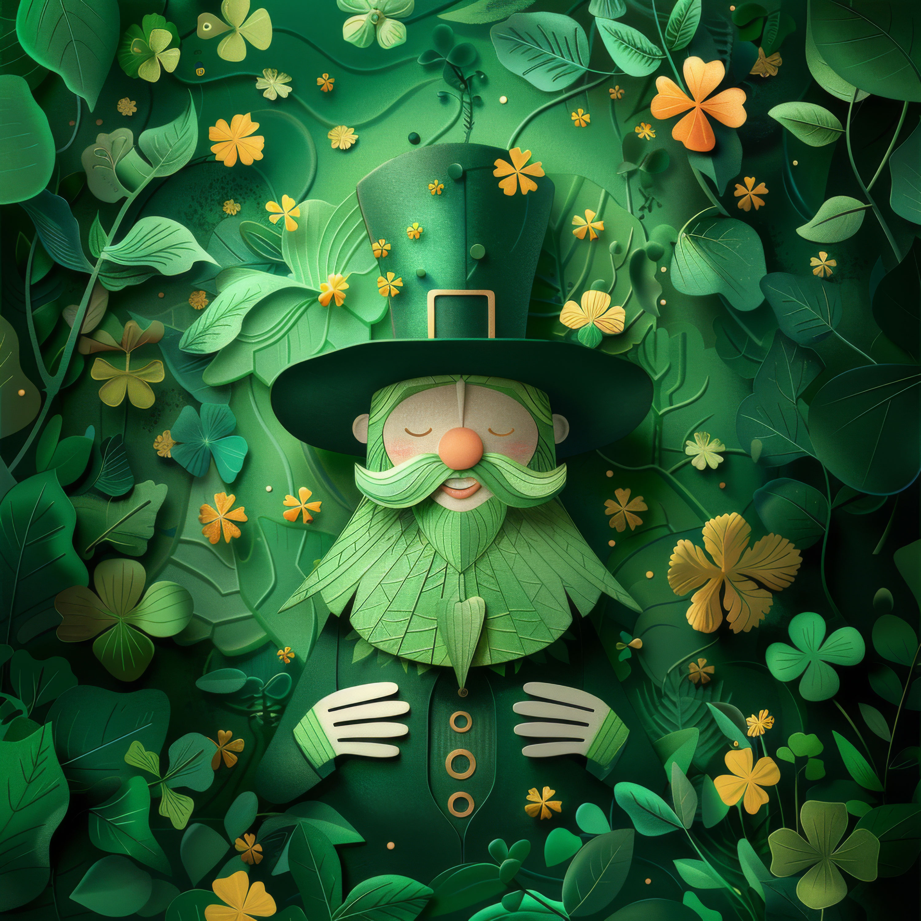 Preview for Lucky-leprechaun-verdant-oasis-st-patricks-background-c5981