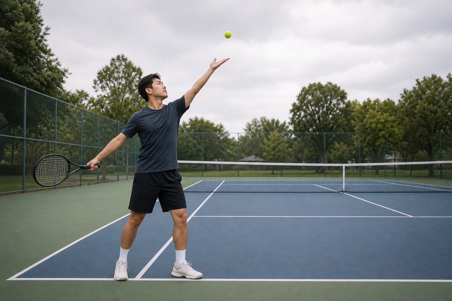 Preview for Quiet Court Serve Tennis Background