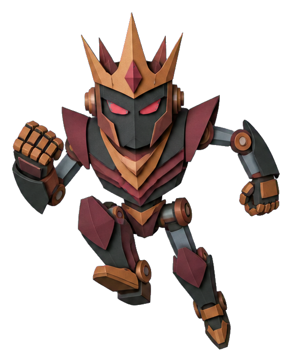 Preview for Crimson Paper Crown Robot Sticker