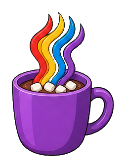 Preview for Rainbow Hot Cocoa Mug Sticker