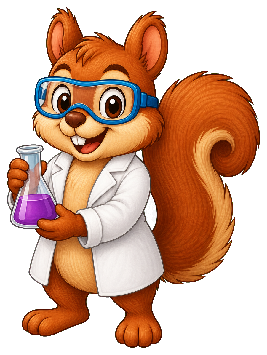 Preview for Scientist Squirrel Sticker