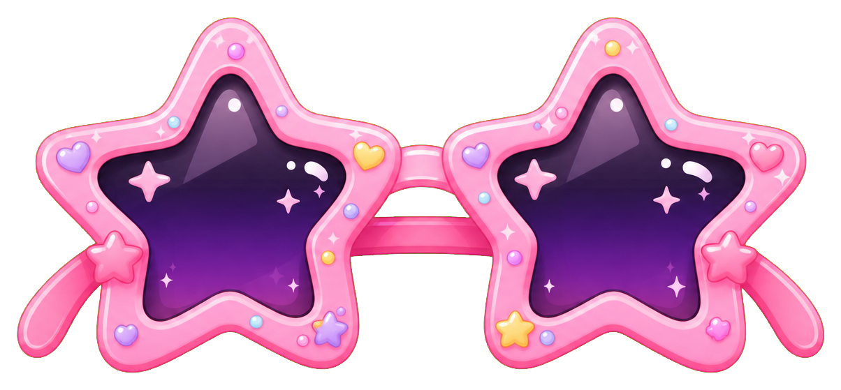 Preview for Star Sunglasses Sticker For Selfie Props