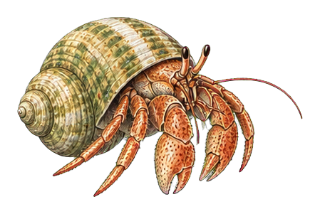 Preview for Vintage Hermit Crab Sticker