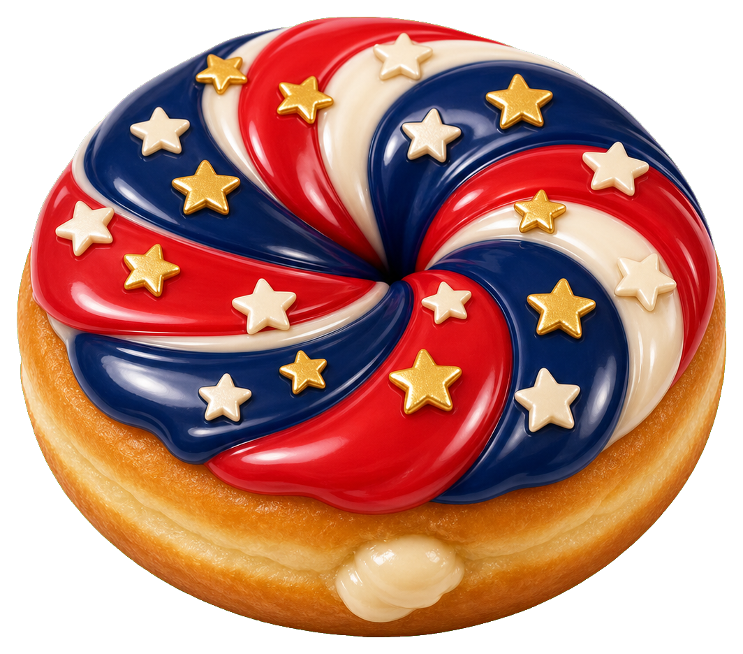 Preview for Patriotic Donut Sticker