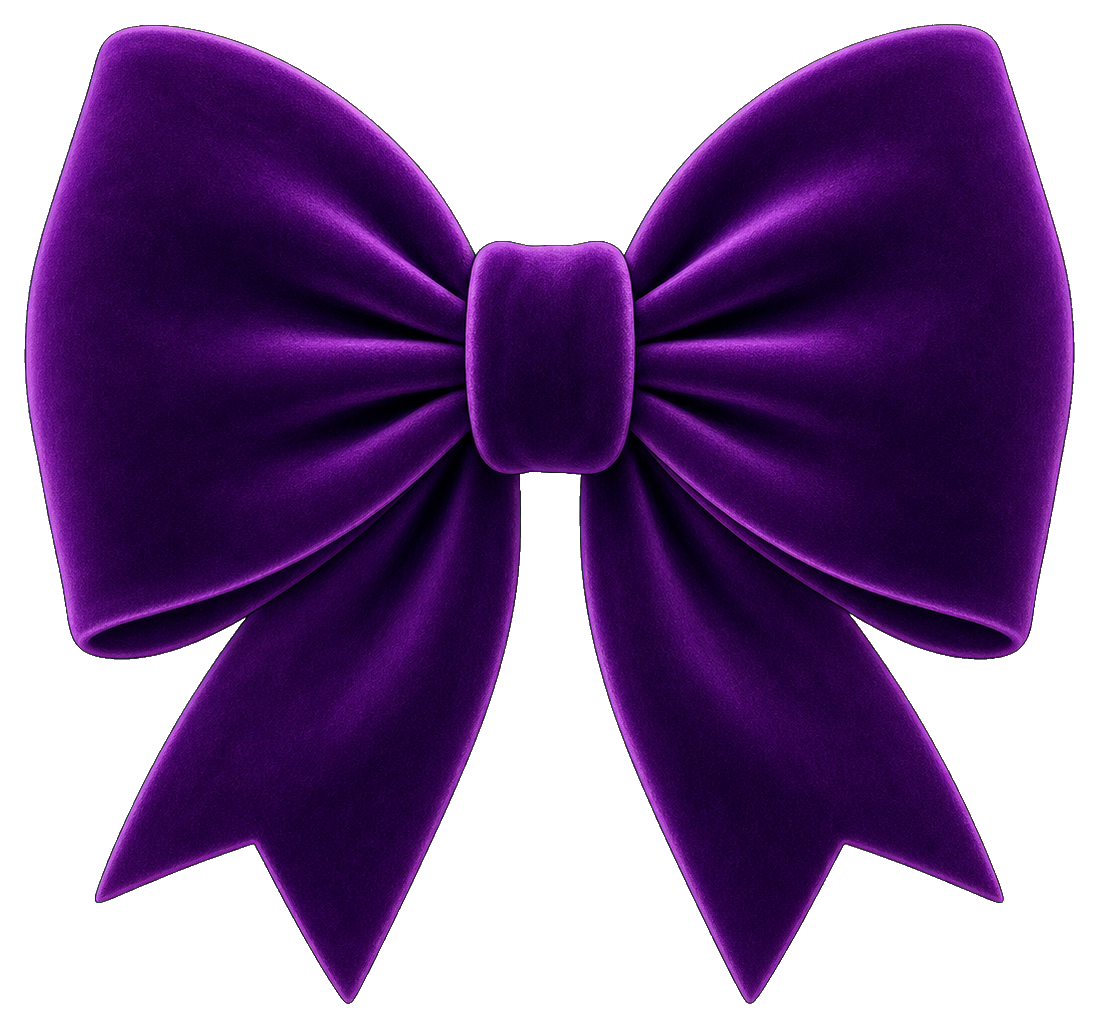 Preview for Purple Velvet Bow Sticker