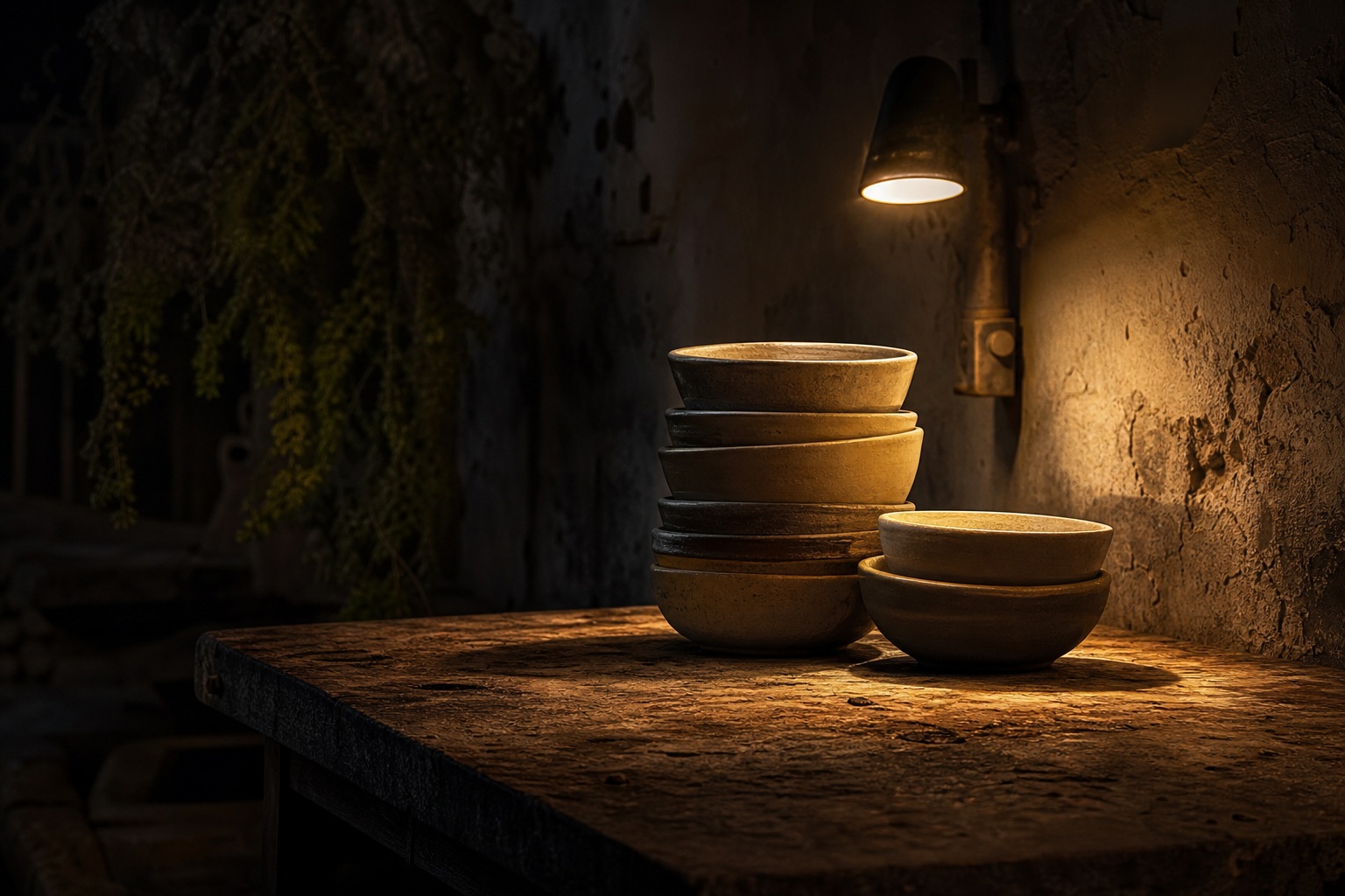 Preview for Isolated Night Light Ceramic Bowls Background