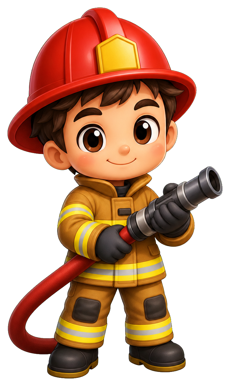 Preview for Chibi Firefighter Sticker