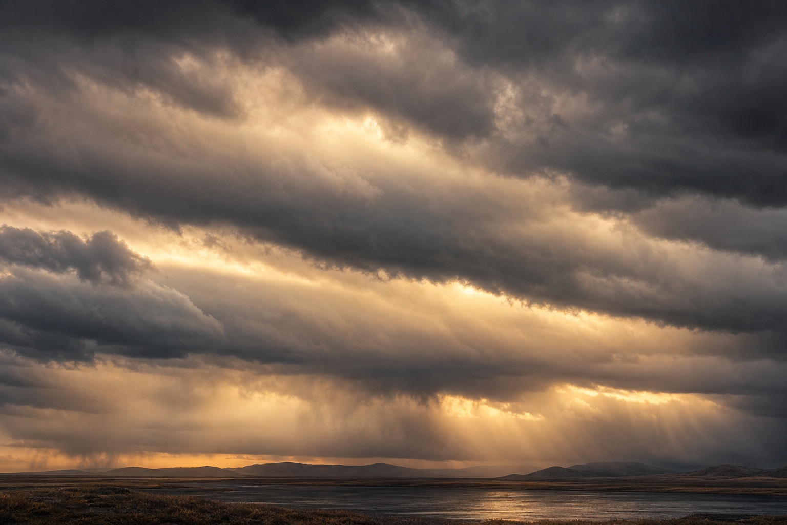 Preview for Amber Storm Cloud Background