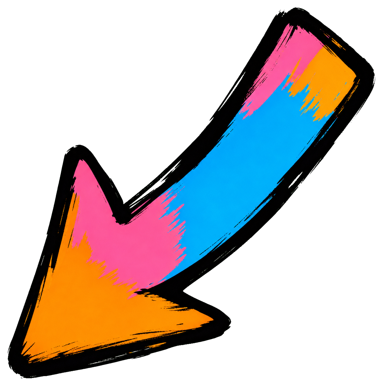 Preview for Hand Drawn Arrow Sticker