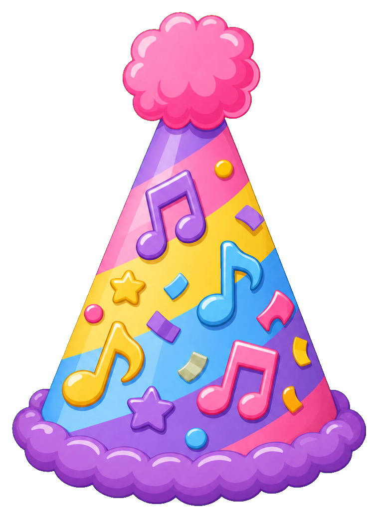 Preview for Party Hat Notes Sticker