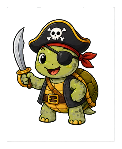 Preview for Pirate Turtle Sticker